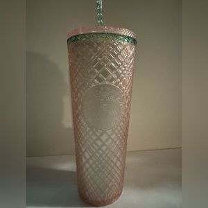 Pink jeweled Starbucks tumbler